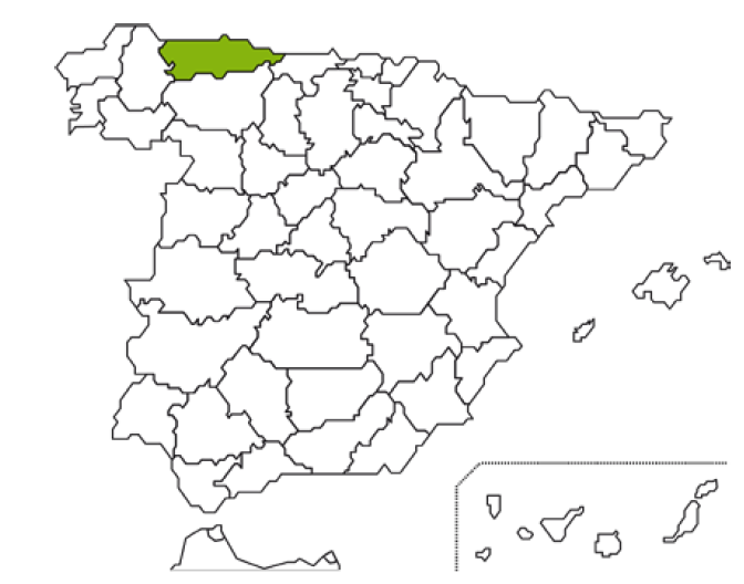 Mapa Caja Rural Asturias